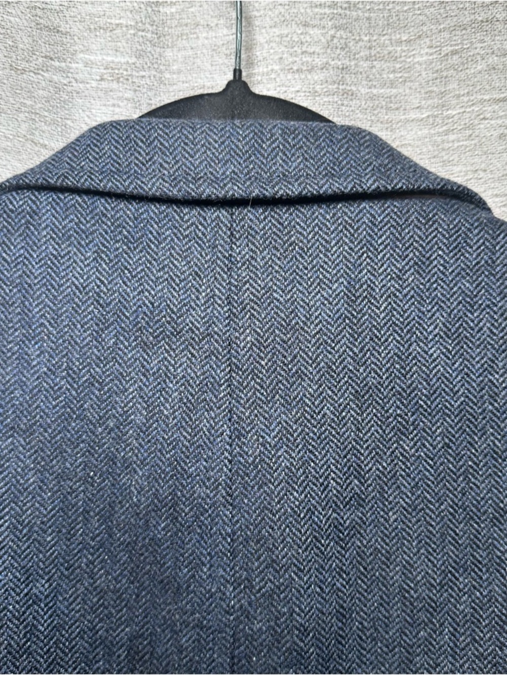Quintessential Rizzo Blue Herringbone Wool Cashmere Sport Coat Blazer Men’s 48L - Picture 13 of 13